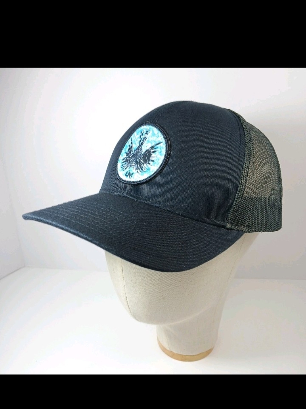 6MFC Lion Fish Patch Trucker Hat Pacific Headwear Pro Model 104c
